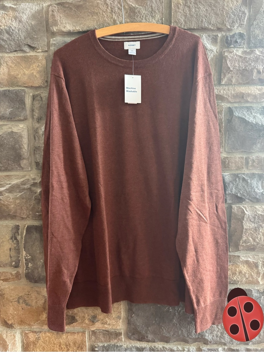 Men's Lightweight Crewneck Sweater - Brown